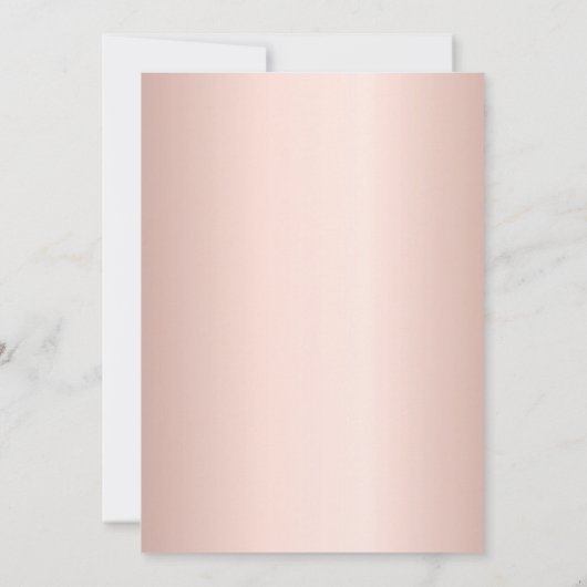 Roos gouden blush roze bloemen kruis Eerste Commun Kaart (Achterkant)