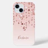 Roos gouden blush roze sterren Case-Mate iPhone case (Achterkant)