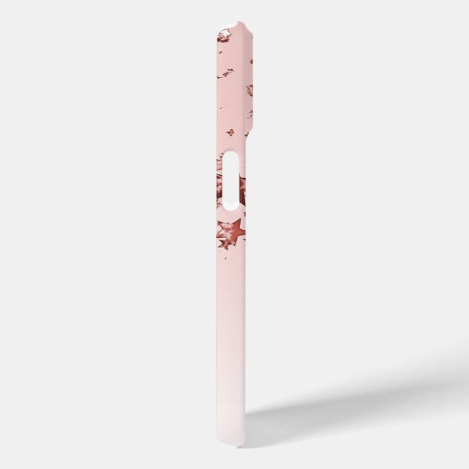 Roos gouden blush roze sterren Case-Mate iPhone case (Achterkant / Rechts)