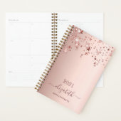 Roos gouden blush sterren naam planner (Display)