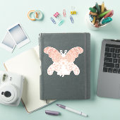 Roos gouden boho vlinder sticker (iPad Cover)