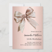 Roos gouden boog verjaardag kaart (Voorkant)