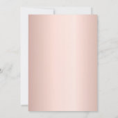 Roos gouden boog verjaardag kaart (Achterkant)