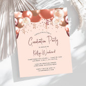 Roos gouden bordeaux ballonnen afstudeerfeest