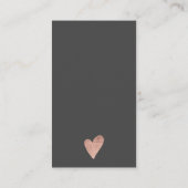 Roos gouden borstelslag logo bedankt visitekaartje (Achterkant)