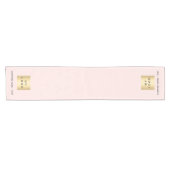 Roos gouden brij logo korte tafelloper (Horizontaal)