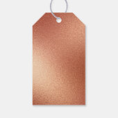 Roos Gouden Bronzen Kerstbel Cadeaulabel (Achterkant)