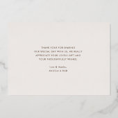 roos gouden bruiloft bedankt je kaart (Achterkant)