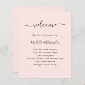 Roos gouden bruiloft tijdlijn programma welkom (Voorkant / Achterkant)