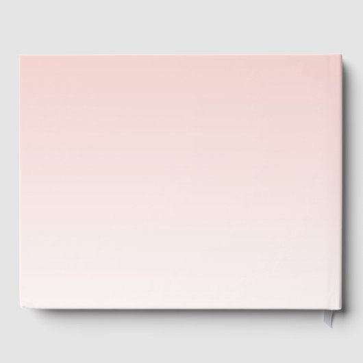 Roos gouden bruine roze bruingeburgerde bloemen gastenboek (Achterkant)