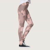 Roos Gouden Camouflage Camo Patroon Militair Leggings (Rechts)