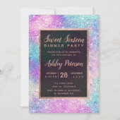 roos gouden chique nevel glitter typografie Sweet Kaart (Voorkant)