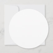 Roos gouden cirkel ringen rand glitter aangepaste kaart (Achterkant)