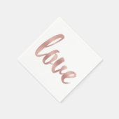 Roos gouden cocktailservetten servet (Hoek)