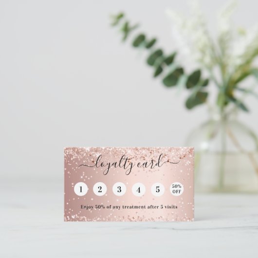 Roos gouden code foto klantenkaartje (Staand voorkant)