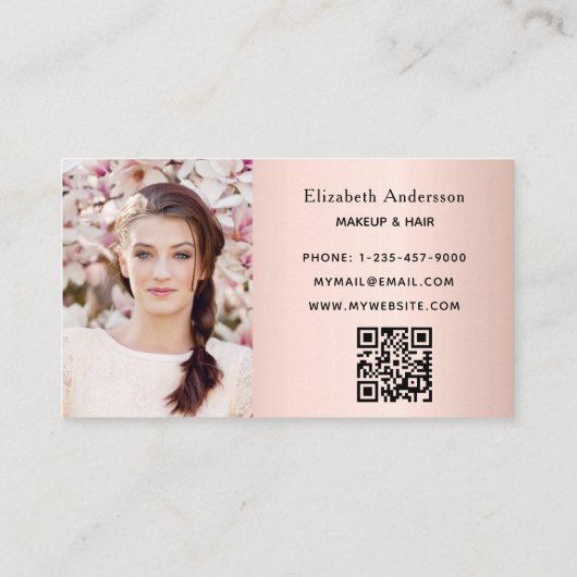 Roos gouden code foto klantenkaartje (Achterkant)