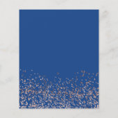 Roos gouden confetti blauw budget bruiloft (Achterkant)