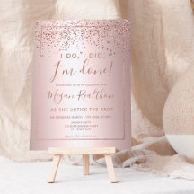 Roos gouden confetti metallic echtscheiding