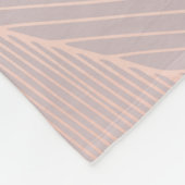 Roos gouden decoratieve achtergrond, elegant. fleece deken (Hoek)