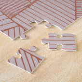 Roos gouden decoratieve achtergrond, elegant. legpuzzel (Zijkant)