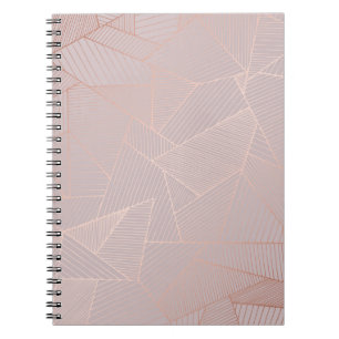 Roos gouden decoratieve achtergrond, elegant. notitieboek