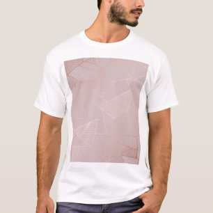 Roos gouden decoratieve achtergrond, elegant. t-shirt