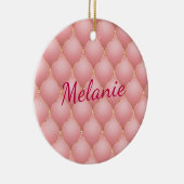 Roos Gouden Diamanten Kerst Ornament Aangepaste Na (Rechts)