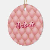 Roos Gouden Diamanten Kerst Ornament Aangepaste Na (Links)
