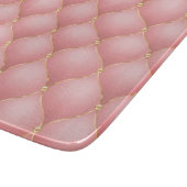 Roos gouden diamanten tufted snijplank (Hoek)