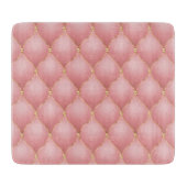 Roos gouden diamanten tufted snijplank (Voorkant)