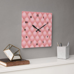 Roos gouden diamanten wandklok