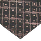 Roos gouden diamantpatroon op zwart korte tafelloper (Hoek)