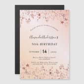 Roos gouden donkerroze sterren moderne (Voorkant / Achterkant)