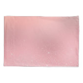  Roos Gouden Eenhoorn Glitter Gepersonaliseerde Na Kussensloop (Achterkant)