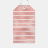 Roos Gouden Eenhoorn Verjaardagsfeestgunsten Cadeaulabel (Achterkant)