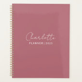 Roos gouden elegante aangepaste planner 2023 (Voorkant)