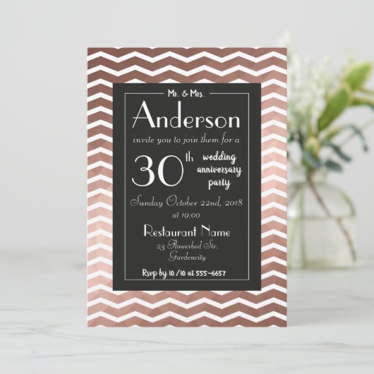 Roos gouden elegante kerkiek bij bruiloft kaart (Staand voorkant)