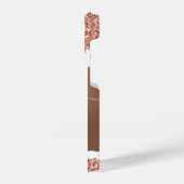 Roos Gouden Faux en Glitter iPhone Hoesje (Linkerkant)