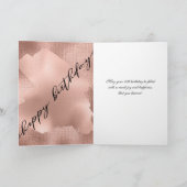 Roos Gouden Faux Folie 18e Verjaardag Kaart (Binnen)