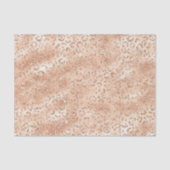 Roos gouden faux glitter luipaard print tissuepapier (Voorkant)