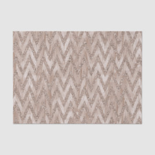 Roos gouden faux glitter verf Chevron strepen Tissuepapier