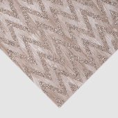 Roos gouden faux glitter verf Chevron strepen Tissuepapier (Detail)