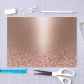 Roos gouden faux roze glitter tissuepapier (Craft)