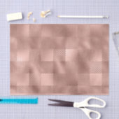 Roos gouden Folie Look Buffalo Plaid Gingham Tissuepapier (Craft)