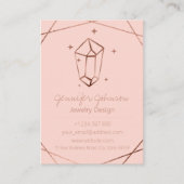 Roos Gouden Folie Sieraden Zorg Visitekaartje (Voorkant)