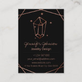 Roos Gouden Folie Sieraden Zorg Visitekaartje (Voorkant)