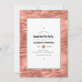 Roos Gouden Folie Tijger Stripes Bachelorette Part Kaart (Voorkant)