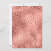 Roos Gouden Folie Tijger Stripes Bachelorette Part Kaart (Achterkant)