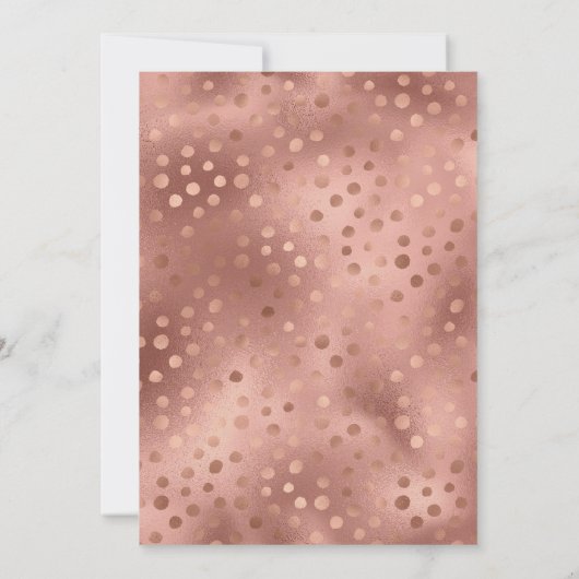 Roos Gouden Folie Tijger Stripes Bachelorette Part Kaart (Achterkant)