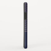 Roos Gouden Folie Tribal Boho Navy Blauw Monogram Case-Mate iPhone Case (Achterkant/rechts)